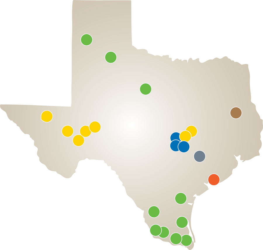 Texas Energy Generation Map