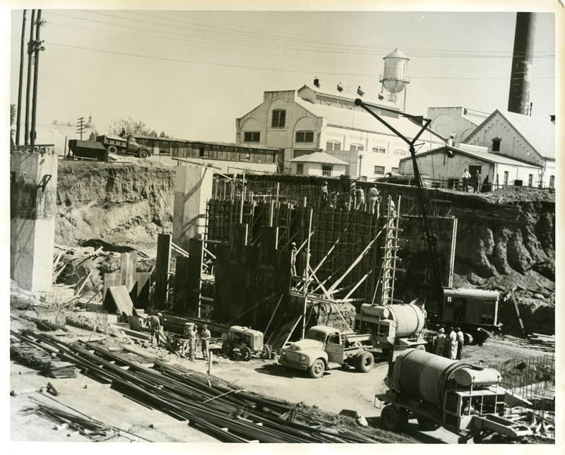 Power plant construction, between 1948-1950