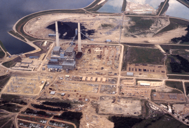 Aerial view of Fayette Power Plant